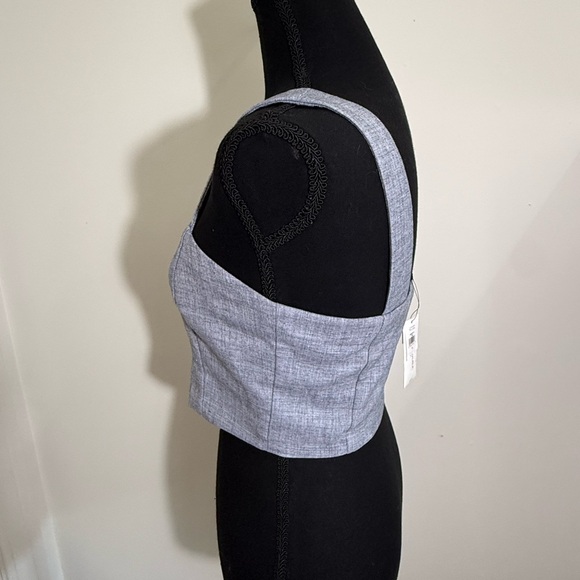 Banana Republic Blue Buttoned Crop Tank Top - Picture 6 of 6